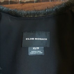 Club Monaco Jackets & Coats - Dark Green Faux Fur Club Monaco Vest Club Monaco Jackets & Coats - Dark Green Faux Fur Club Monaco Vest